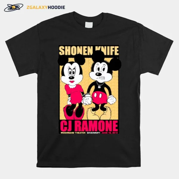 Shonen Knife Cj Ramone Gigposter Cincinnati Ohio Unisex T-Shirt