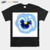 Single Blue Pansy Close Up Classic Unisex T-Shirt