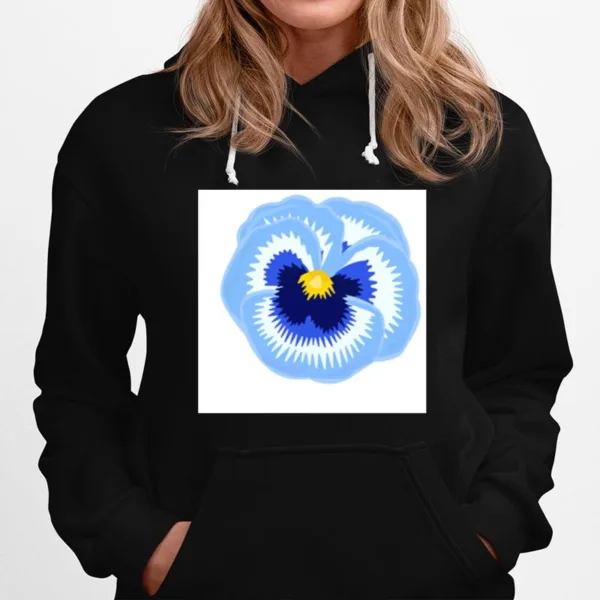 Single Blue Pansy Close Up Classic Unisex T-Shirt