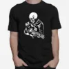 Skeleton Head Playing Acoustic Rock On His Guitar Its Music Unisex T-Shirt