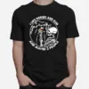 Skeleton I Like Horses And Rum And Maybe 3 People Unisex T-Shirt