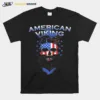 Skull Beard American Viking American Flag Unisex T-Shirt