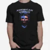 Skull Beard American Viking American Flag Unisex T-Shirt