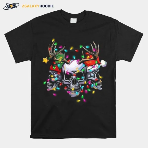 Skulls Merry Christmas Unisex T-Shirt