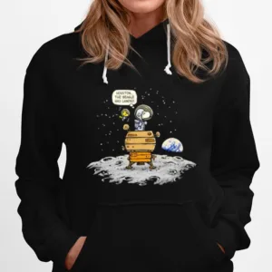 Snoopy And Woodstock Houston The Beagle Has Landed Unisex T-Shirt