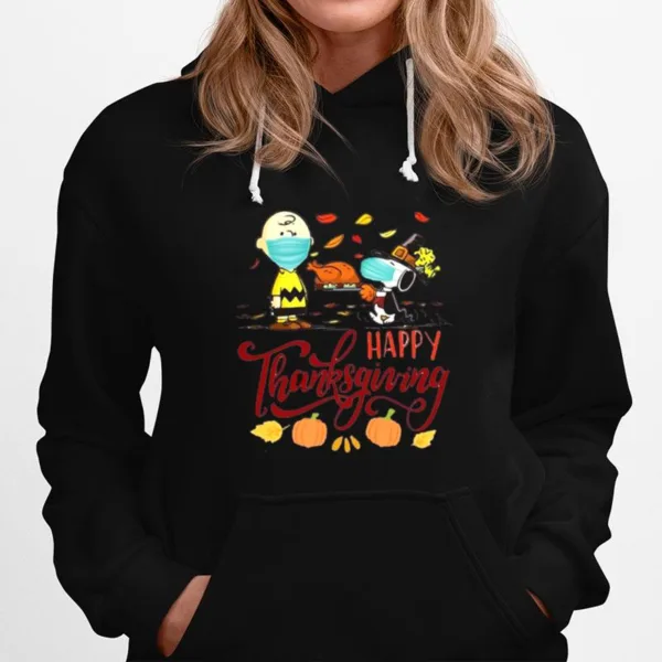 Snoopy Charlie Brown Quarantine Happy Thanksgiving Unisex T-Shirt