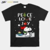 Snoopy Peace Love Joy Christmas Sihrt Unisex T-Shirt