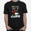 Snoopy Peace Love Joy Christmas Sihrt Unisex T-Shirt