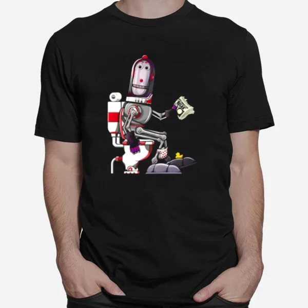 Space Robot On The Toile Unisex T-Shirt