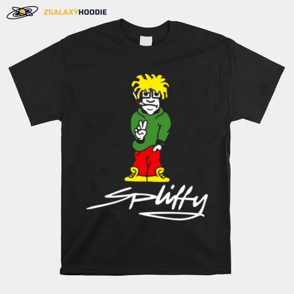 Spliffy Animated Art Cannabis Cigarette Unisex T-Shirt