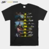 Star Wars Movie Han Solo Darth Vader Chewbacca Rey Obi Wan Kenobi Leia Organa Kylo Ren Luke Skywalker Signature Unisex T-Shirt