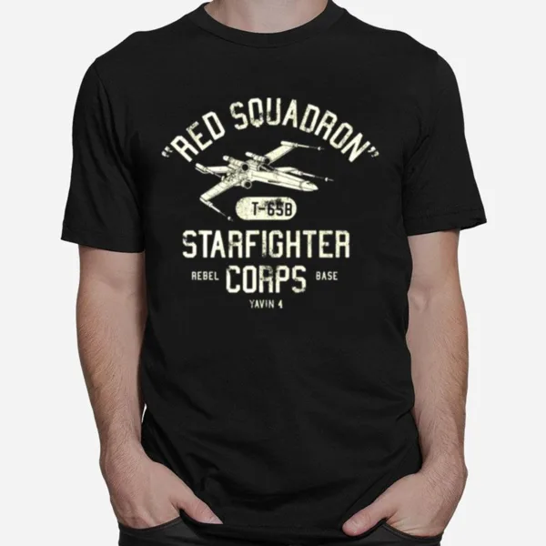 Stars Wing Red Squadron Starfighter Unisex T-Shirt