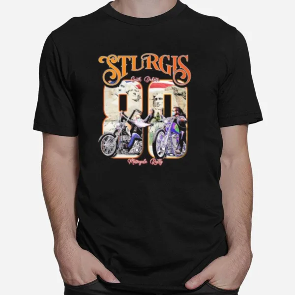 Sturgis South Dakota 80 Motorcycle Rally Unisex T-Shirt