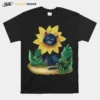 Sunflower Cat Lover Design For Cats Langarmshirt Unisex T-Shirt