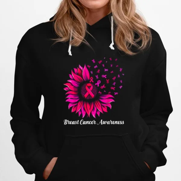 Sunflower Wear Pink Breast Cancer Awareness Women Warrior Unisex T-Shirt