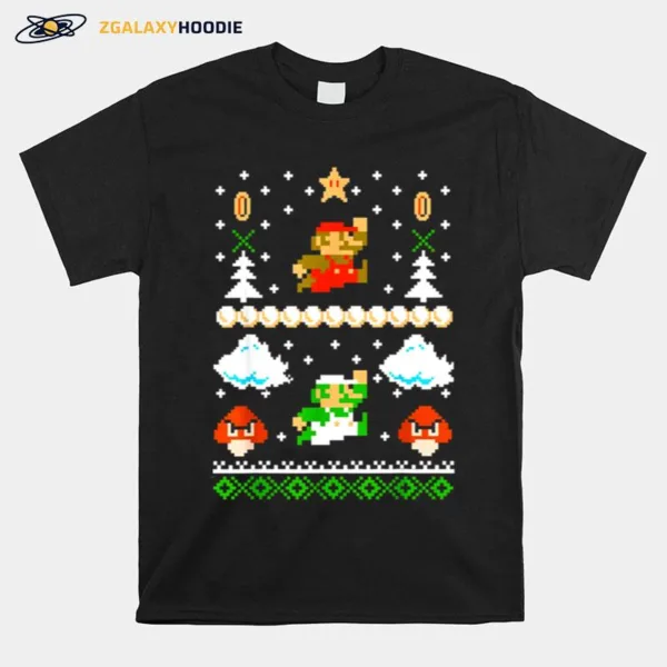 Super Mario Mario Goomba Ugly Christmas Unisex T-Shirt