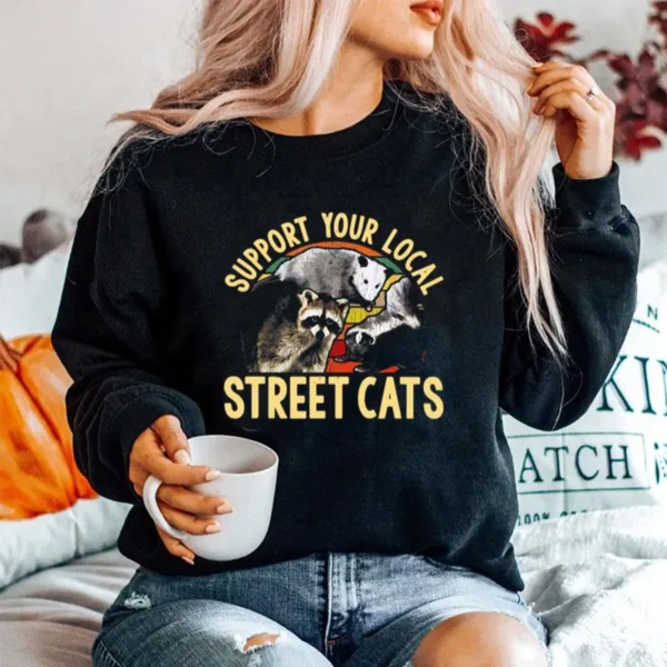 Support Your Local Street Cats Vintage Unisex T-Shirt