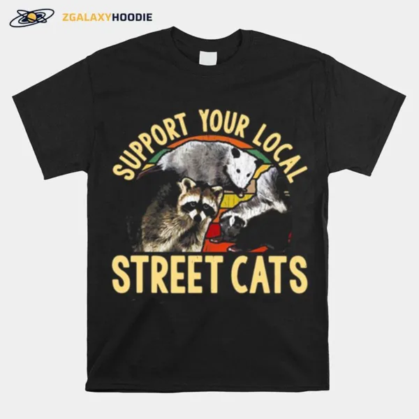 Support Your Local Street Cats Vintage Unisex T-Shirt