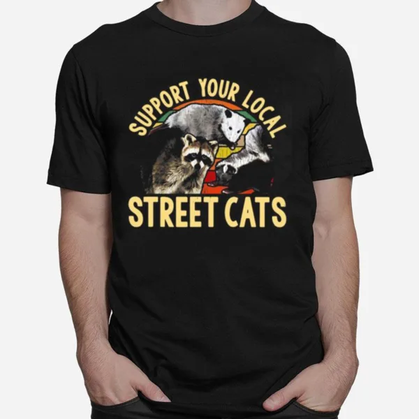 Support Your Local Street Cats Vintage Unisex T-Shirt