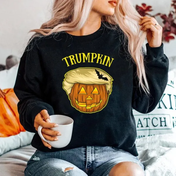 T Pumpkin And Bat Halloween Trumpkin T Shir Unisex T-Shirt