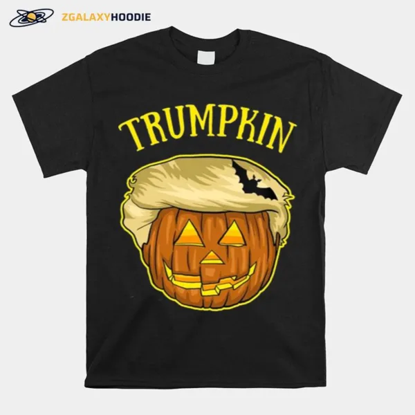 T Pumpkin And Bat Halloween Trumpkin T Shir Unisex T-Shirt