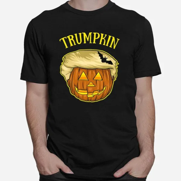 T Pumpkin And Bat Halloween Trumpkin T Shir Unisex T-Shirt