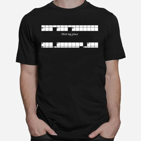 Tags Location Crossword Classic Unisex T-Shirt