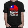 Taiwan Is Calling & I Must Go Taiwanese Flag Vintage Unisex T-Shirt