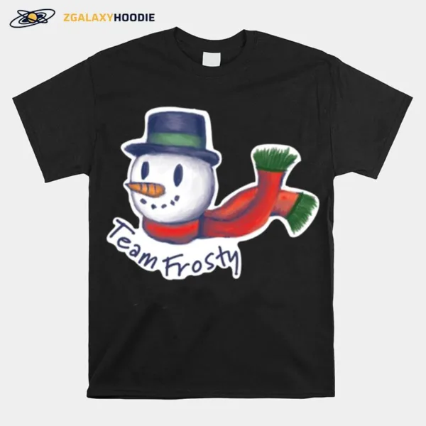 Team Frosty Wearing Scarf Before Go Out Christmas Unisex T-Shirt