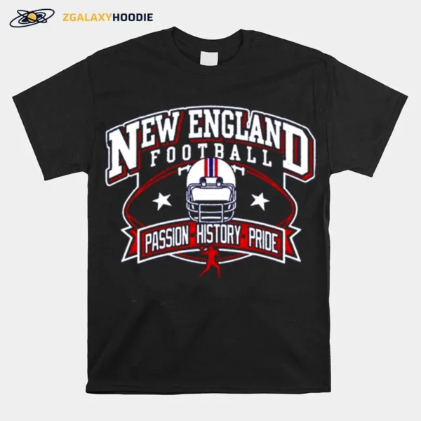 Team Passion History Pride Vintage Navy New England Retro American Football Unisex T-Shirt