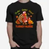 Thankful Grateful Blessed Turkey Nurse Unisex T-Shirt