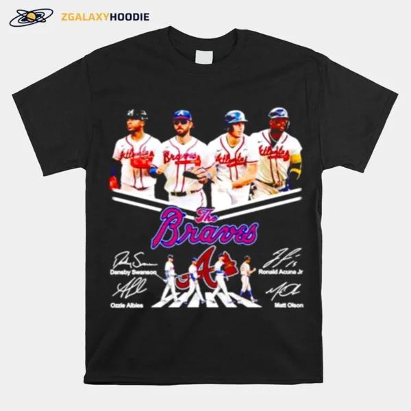 The Atlanta Braves Abbey Road Signatures Unisex T-Shirt