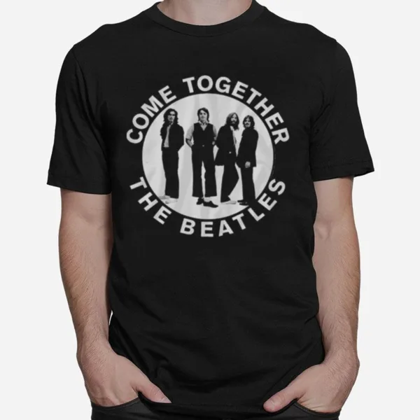 The Beatles Come Together Circle Rock Band Unisex T-Shirt