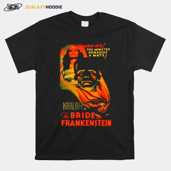 The Bride Of Frankenstein Horror Movie Halloween Unisex T-Shirt