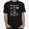 The Eras Tour Taylor Colors Butterlies Unisex T-Shirt