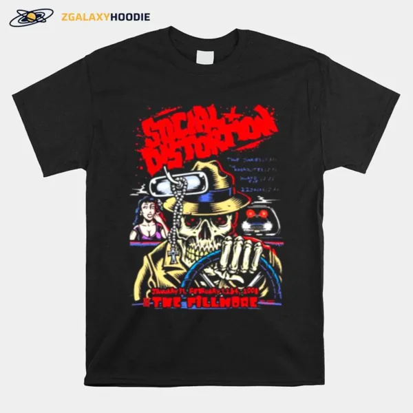 The Fillmore Social Distortion Artwork Unisex T-Shirt