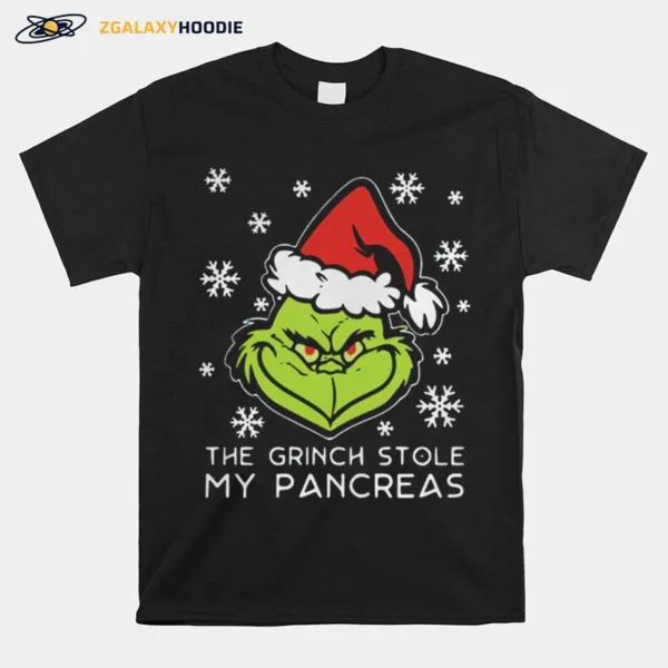 The Grinch Stole My Pancreas Christmas Unisex T-Shirt