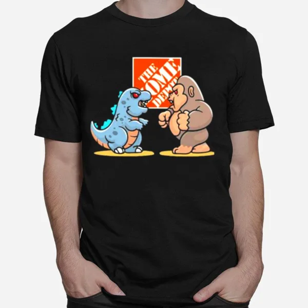 The Home Depot Baby Kong And Baby Godzilla Unisex T-Shirt