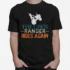 The Lawn Ranger Rides Again Funny Lawn Mowing Tractor Retro Unisex T-Shirt