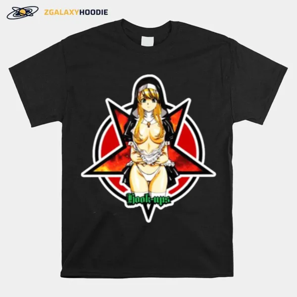 The Pentagram Satanic Skateboard Anime Unisex T-Shirt