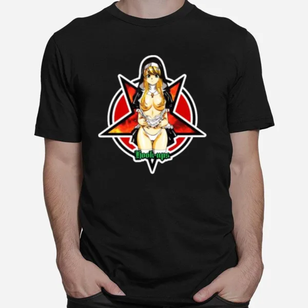 The Pentagram Satanic Skateboard Anime Unisex T-Shirt