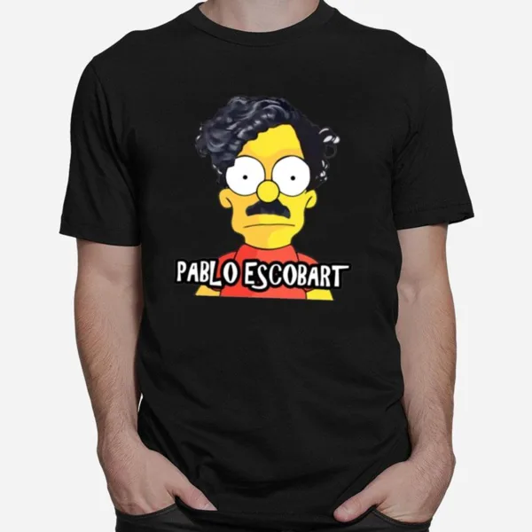 The Simpsons Funny Face Pablo Escobar Narcos Unisex T-Shirt