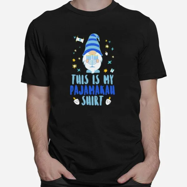 This Is My Pajamakah Xmas Gnome Dreidel Apparel Unisex T-Shirt