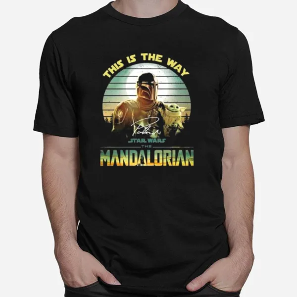 This Is The Way Star Wars The Mandalorida And Yoda Vintage Unisex T-Shirt