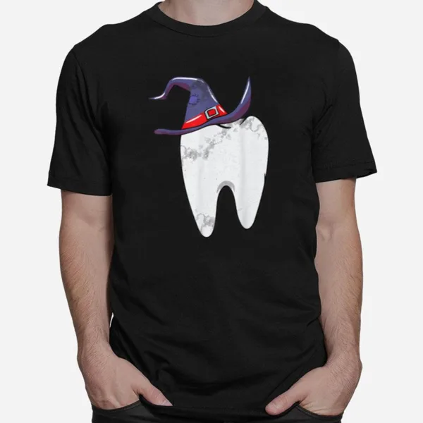 Tooth Witch Lazy Halloween Costume Dentist Dental Hygienist Unisex T-Shirt