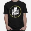 Tree Pines National Park Camping Hiking Wild Outdoors Nature Unisex T-Shirt