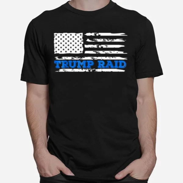 Trump Raid Maralago Mar A Lago American Flag Unisex T-Shirt