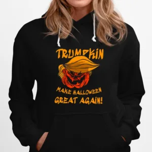 Trumpkin Make Great Again Haircarved Trump Pumpkin Llama Lauren Halloween Spooky Nigh Unisex T-Shirt