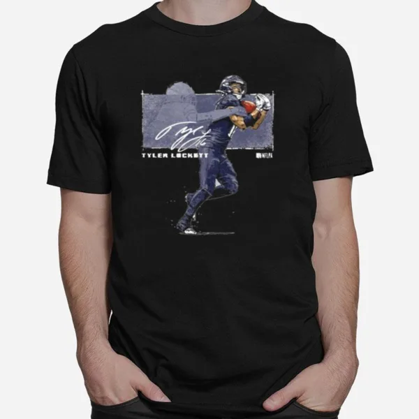 Tyler Lockett Seattle Catch Highlight Signature Unisex T-Shirt