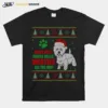 Ugly Christmas Westie Dog Unisex T-Shirt